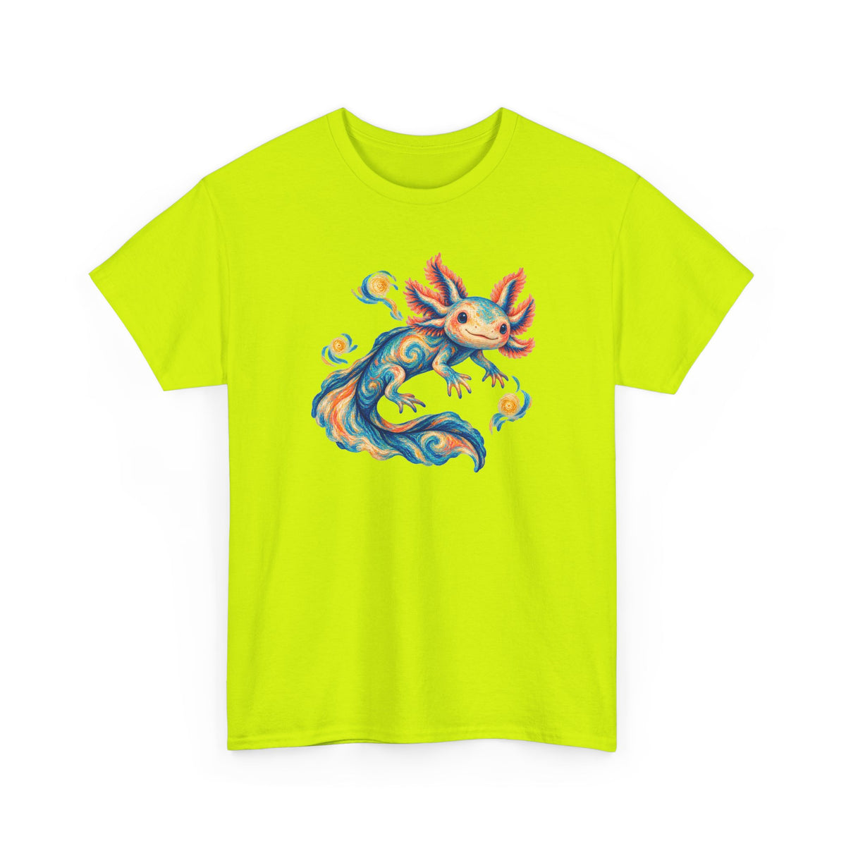 Starwater Axolotl in Turquoise and Coral T-Shirt
