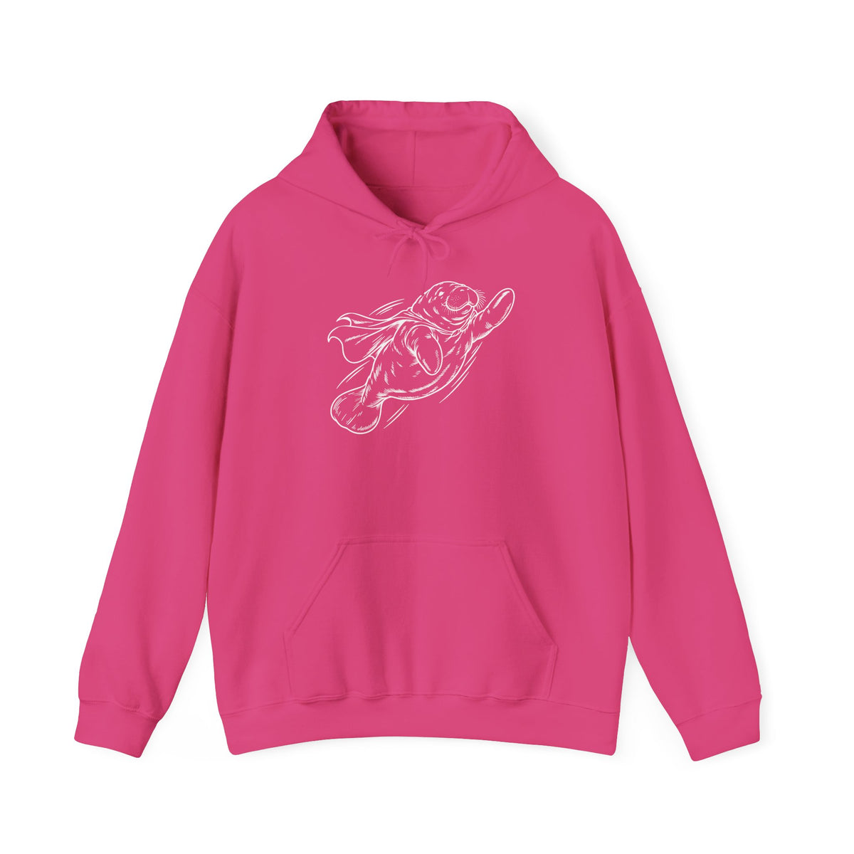 Chubby Manatee Takes Flight Pullover Hoodie