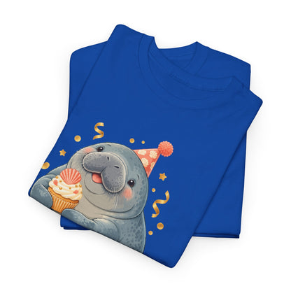 Chubby Mermaid Party at the Sandbar Manatee T-Shirt