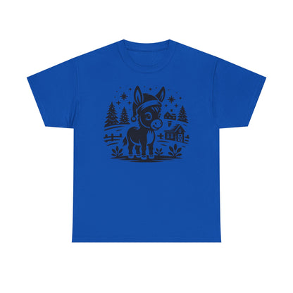Donkey Christmas T-Shirt | Rustic Farmhouse Animal Tee