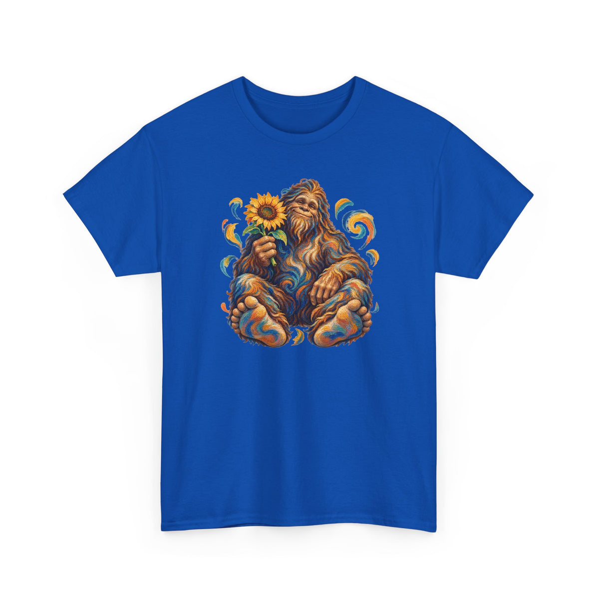 Sunflower Rest with a Shaggy Bigfoot T-Shirt