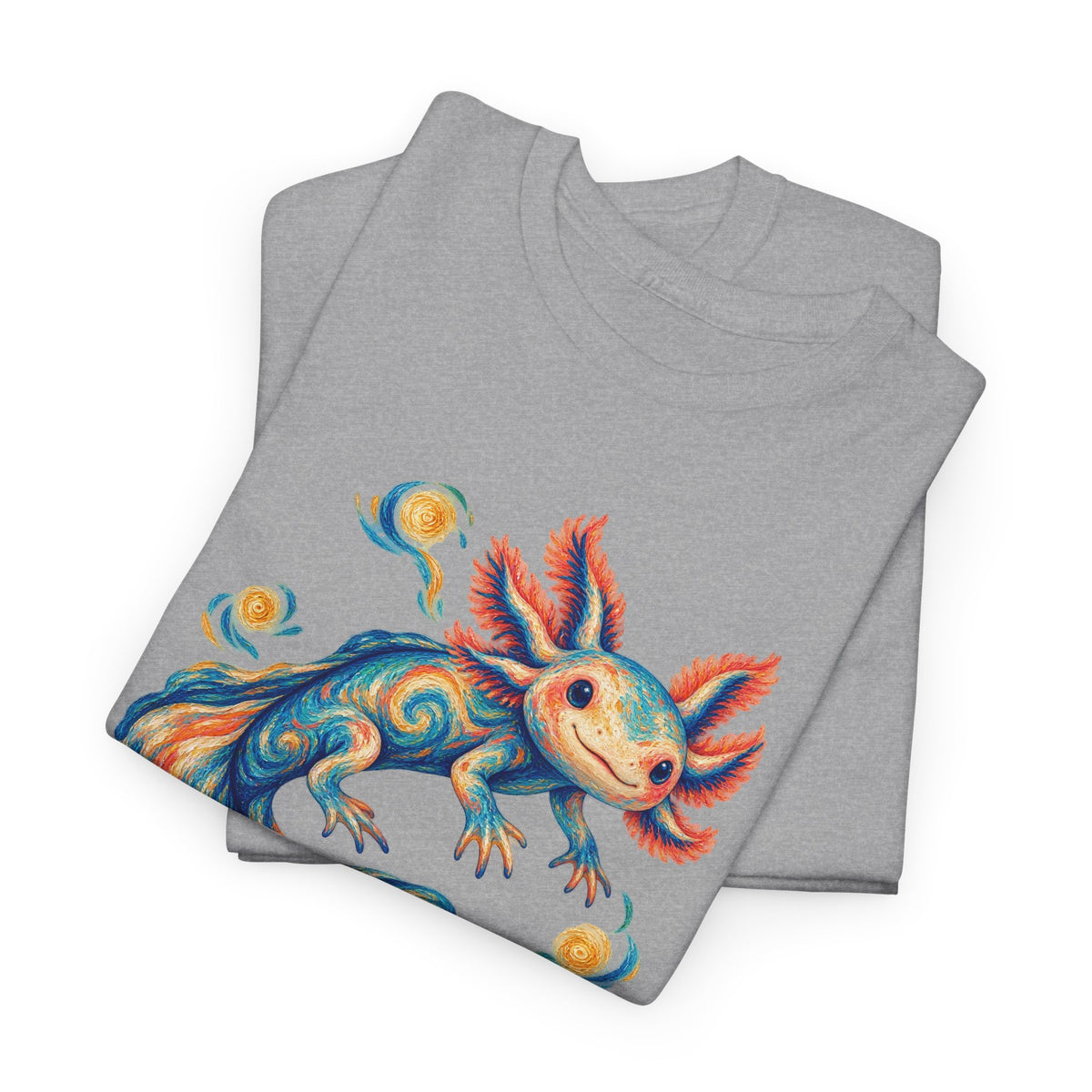 Starwater Axolotl in Turquoise and Coral T-Shirt