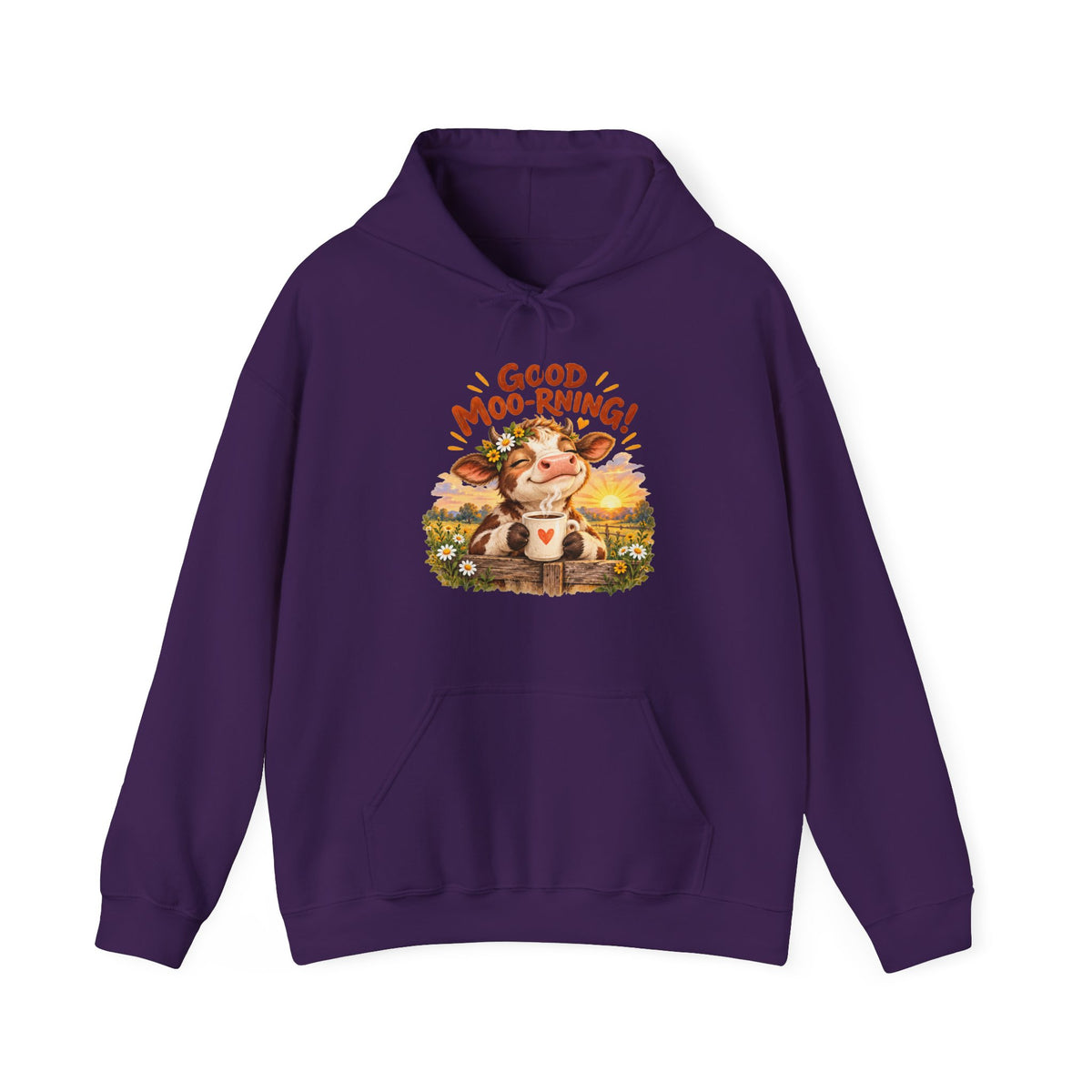 Good Moo-rning – Gildan 18500 Hoodie | 030