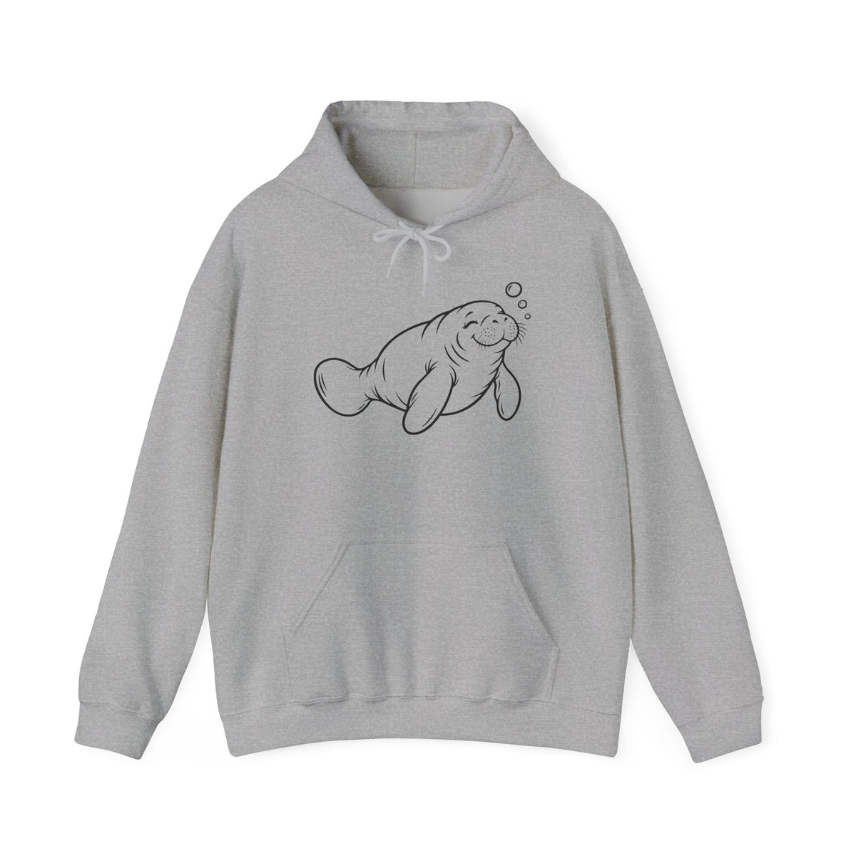 Slow Float Manatee Pullover Hoodie