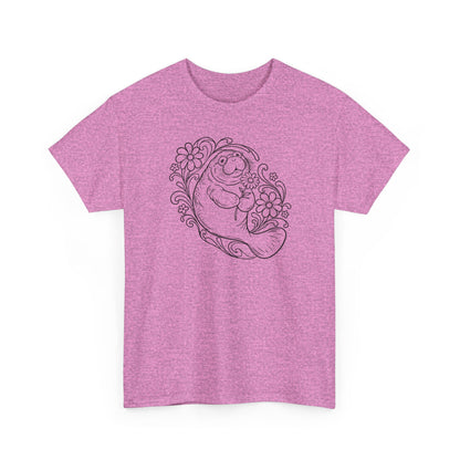 Groovy Spectacled Manatee with Daisy T-Shirt