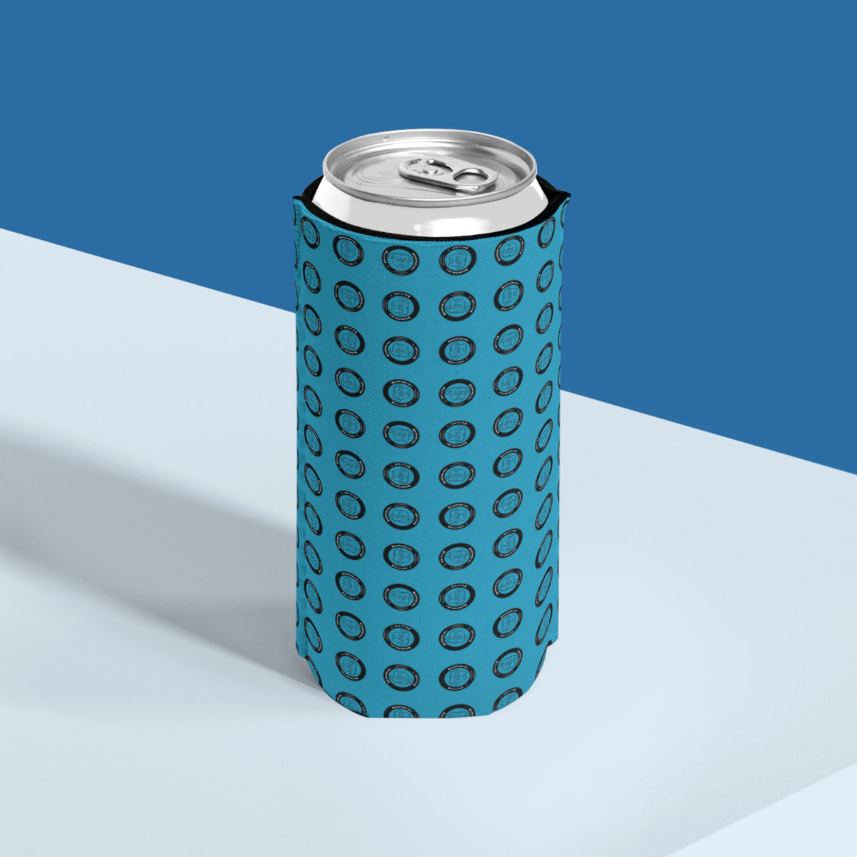 Walter Slim Can Cooler | Blue | 12 oz Fit