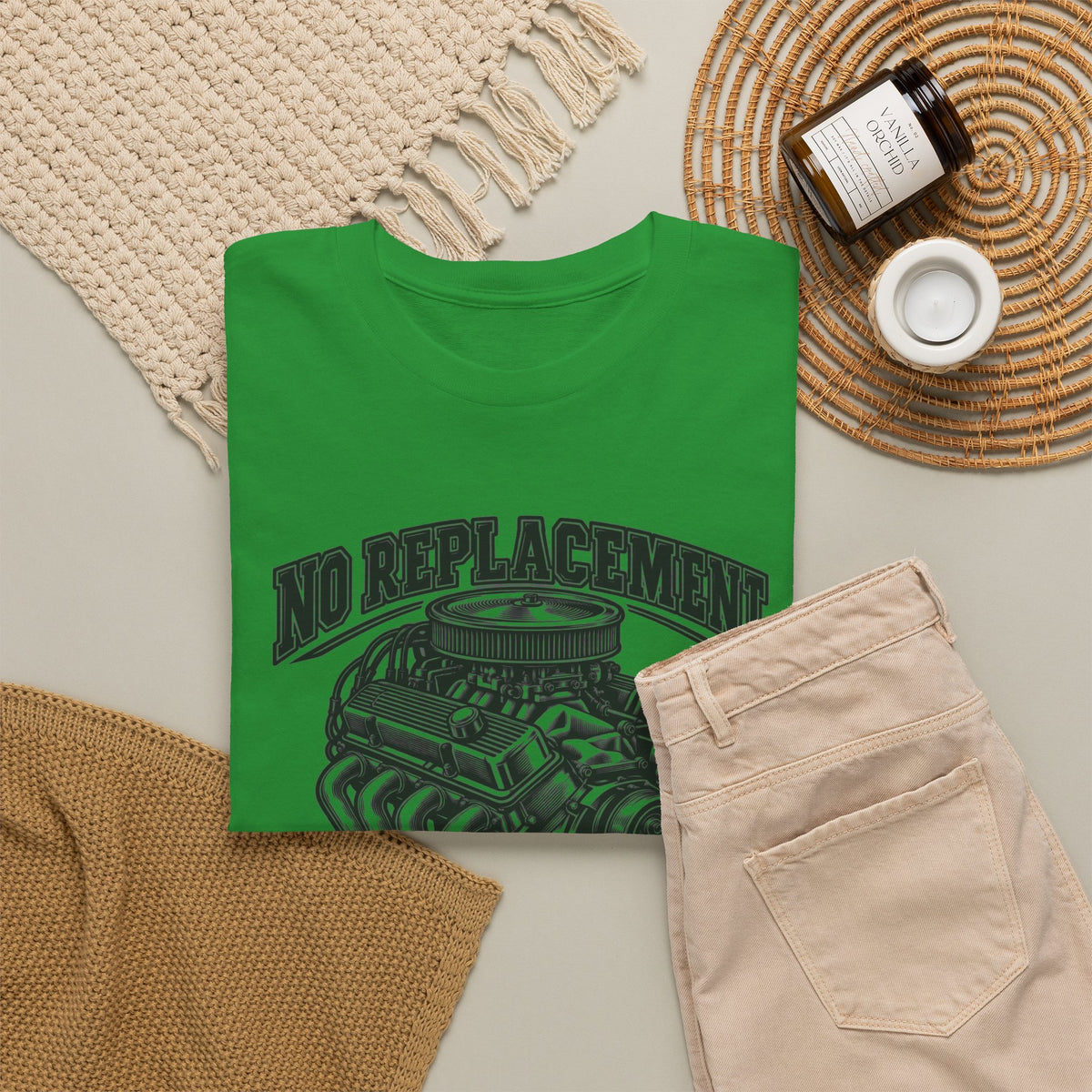 No Replacement for Displacement, One Color – Gildan 5000 T-Shirt | 006a-v2