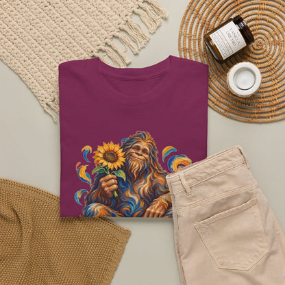 Sunflower Rest with a Shaggy Bigfoot T-Shirt