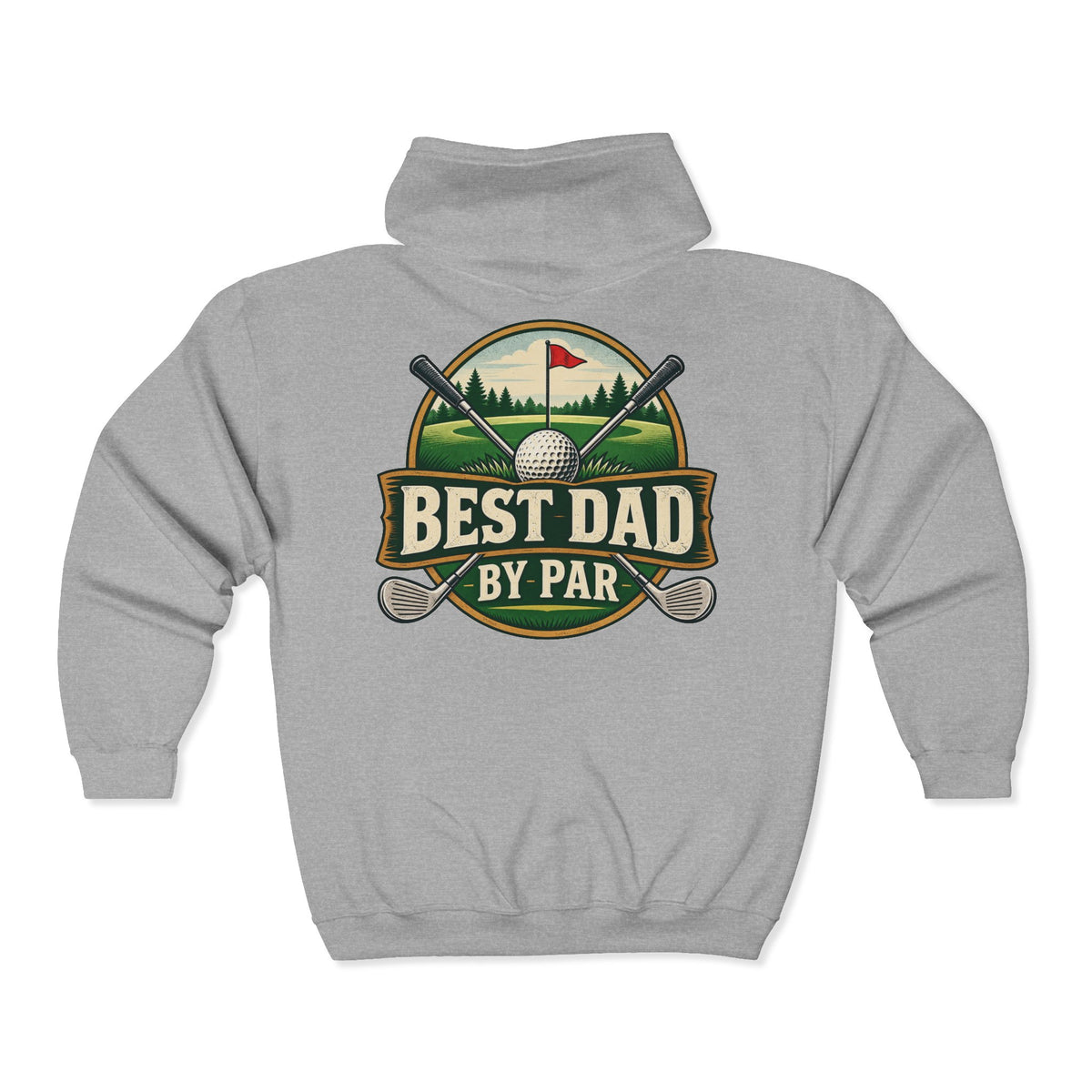 Best Dad by Par – Gildan 18600 Zip-Up Hoodie | 042