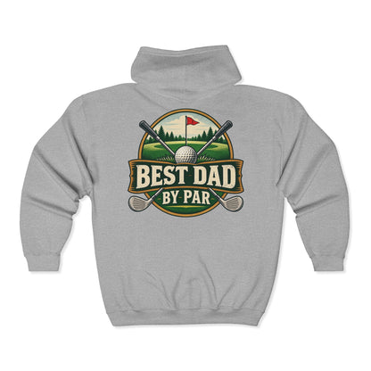 Best Dad by Par – Gildan 18600 Zip-Up Hoodie | 042