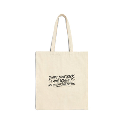 Chase Your Dreams – Cotton Canvas Tote Bag | 041a