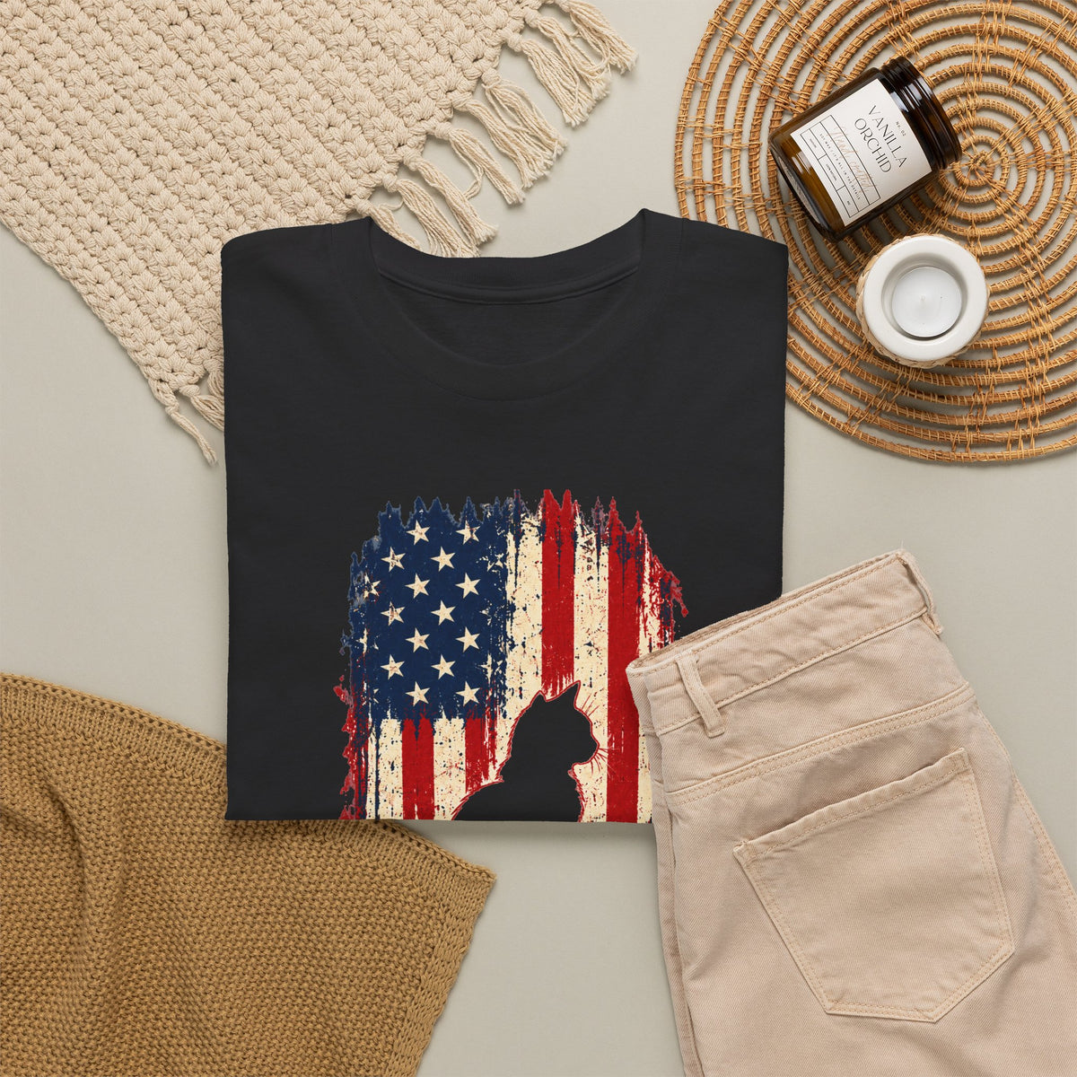 Flag CAT – Gildan 5000 T-Shirt | 075
