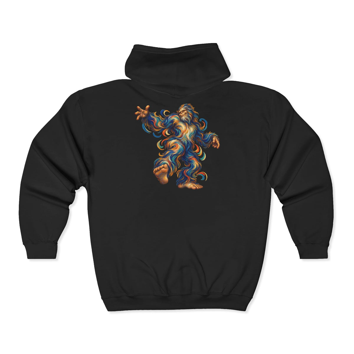 Spiral Step Bigfoot Dance Zip-Up Hoodie