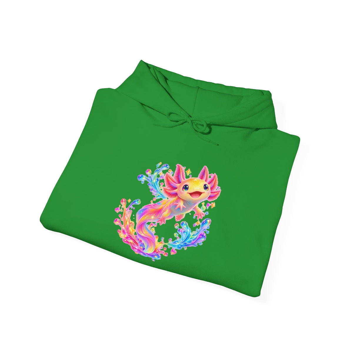 Prismatic axolotl splash leap Pullover Hoodie
