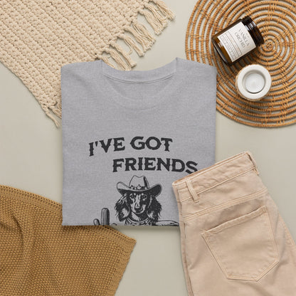 Friends in Low Places - Dachshund T-Shirt | Unisex Graphic Tee