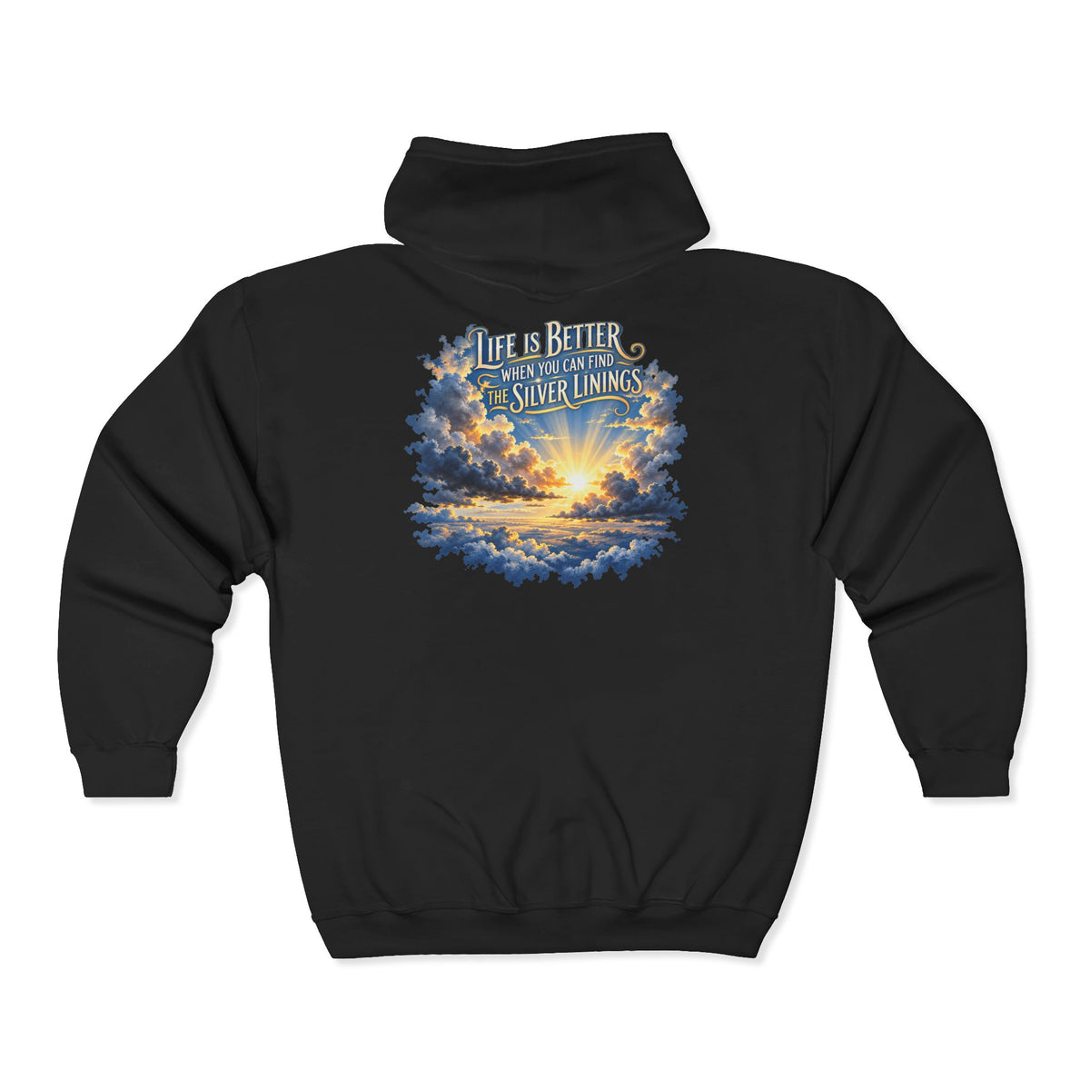 Silver Linings – Gildan 18600 Zip-Up Hoodie | 027