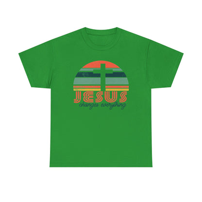 Jesus Changes Everything T-Shirt | Christian Cross Graphic Tee