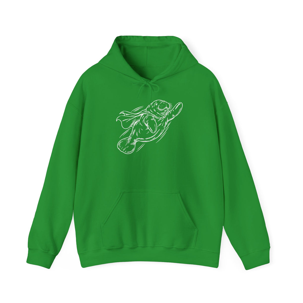 Chubby Manatee Takes Flight Pullover Hoodie
