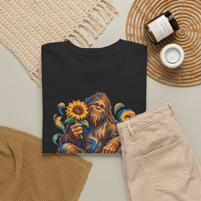 Sunflower Rest with a Shaggy Bigfoot T-Shirt
