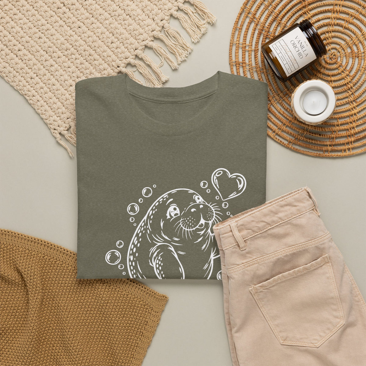 Chubby Manatee's Bubble Wish T-Shirt