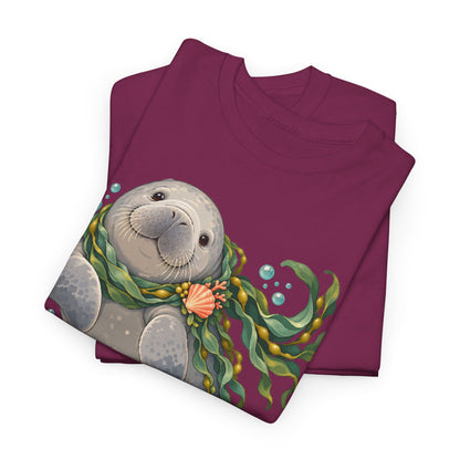 Chubby Mermaid Cozy Kelp Scarf Manatee T-Shirt