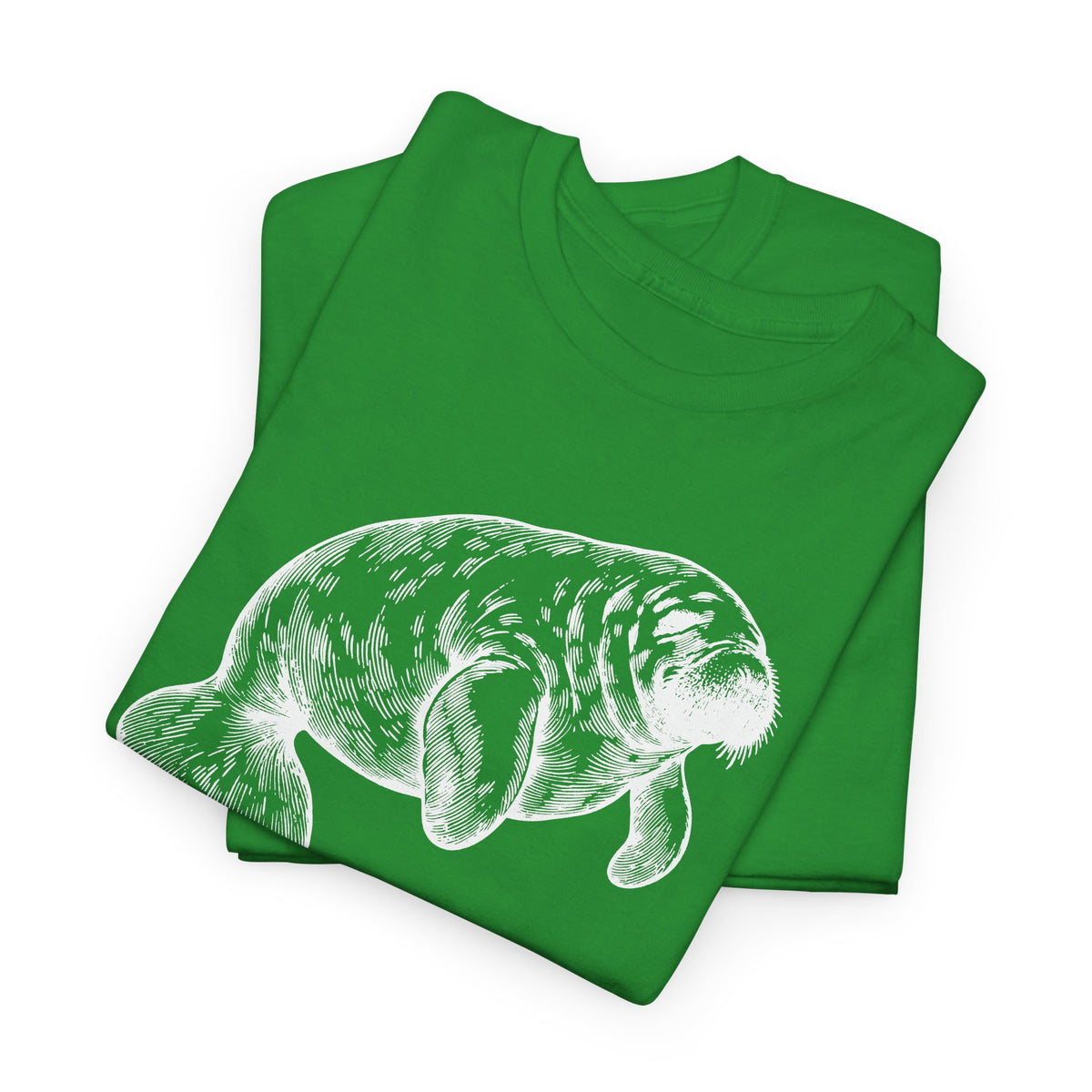 Slow Water Manatee Engraving T-Shirt