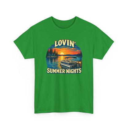 Lovin’ Summer Nights Pontoon – Gildan 5000 T-Shirt | 004a-v2