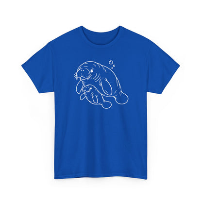 Chubby Mermaid Little Lagoon Family Manatee T-Shirt
