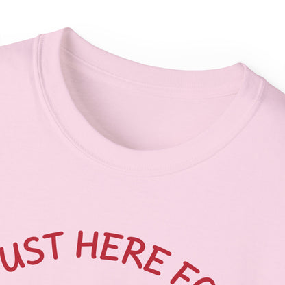 Just Here for the Wieners T-Shirt | Funny BBQ Hot Dog Tee