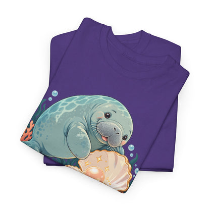 Chubby Mermaid Pearl of the Lagoon Manatee T-Shirt