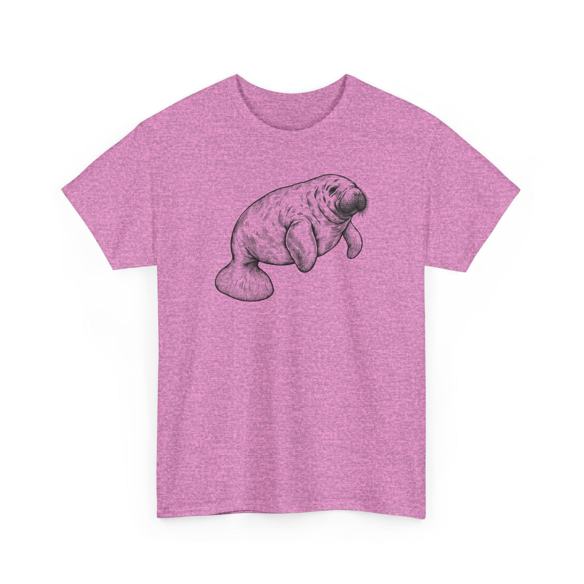 Slow Water Manatee Engraving T-Shirt