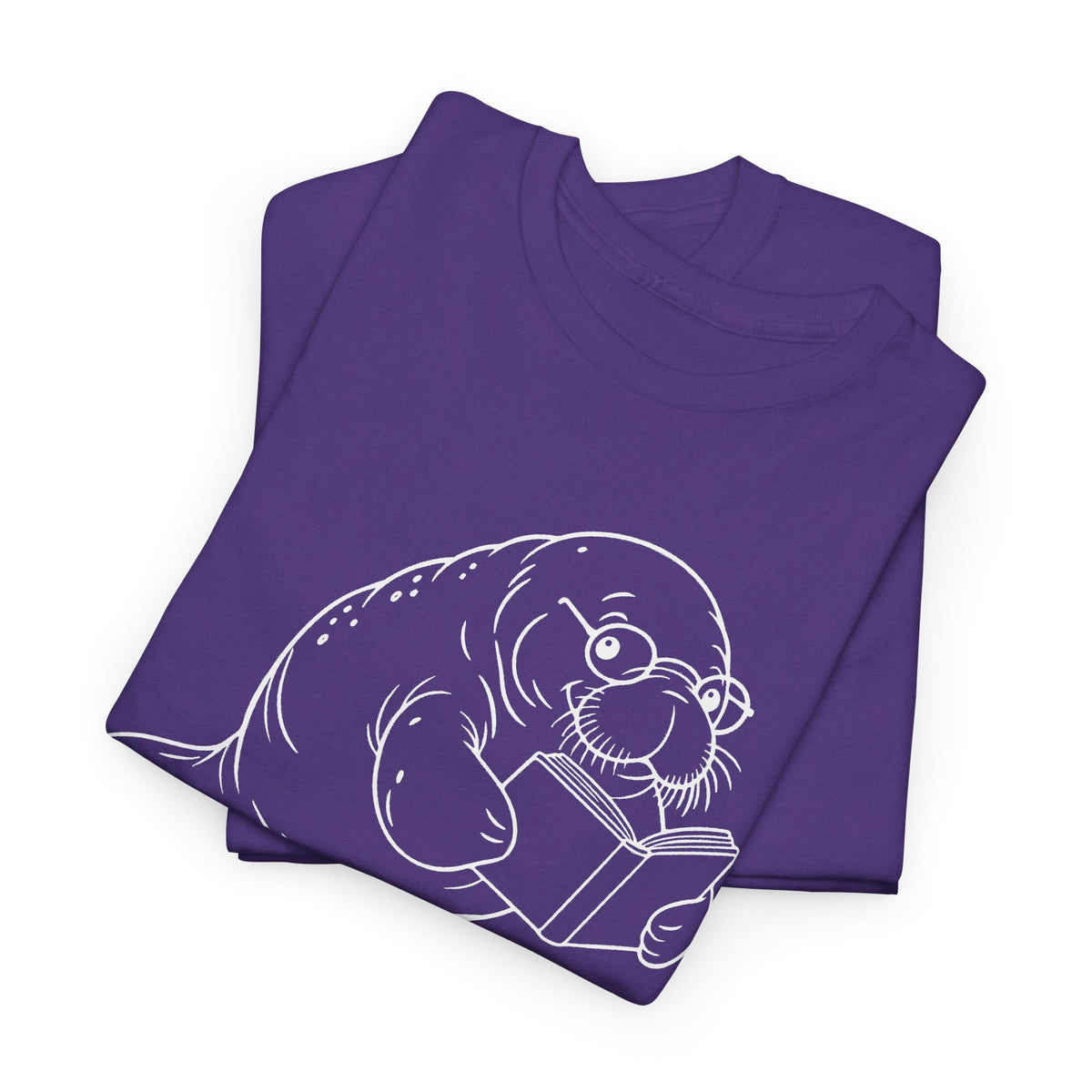 Chubby Mermaid Bookworm Buoyancy Manatee T-Shirt