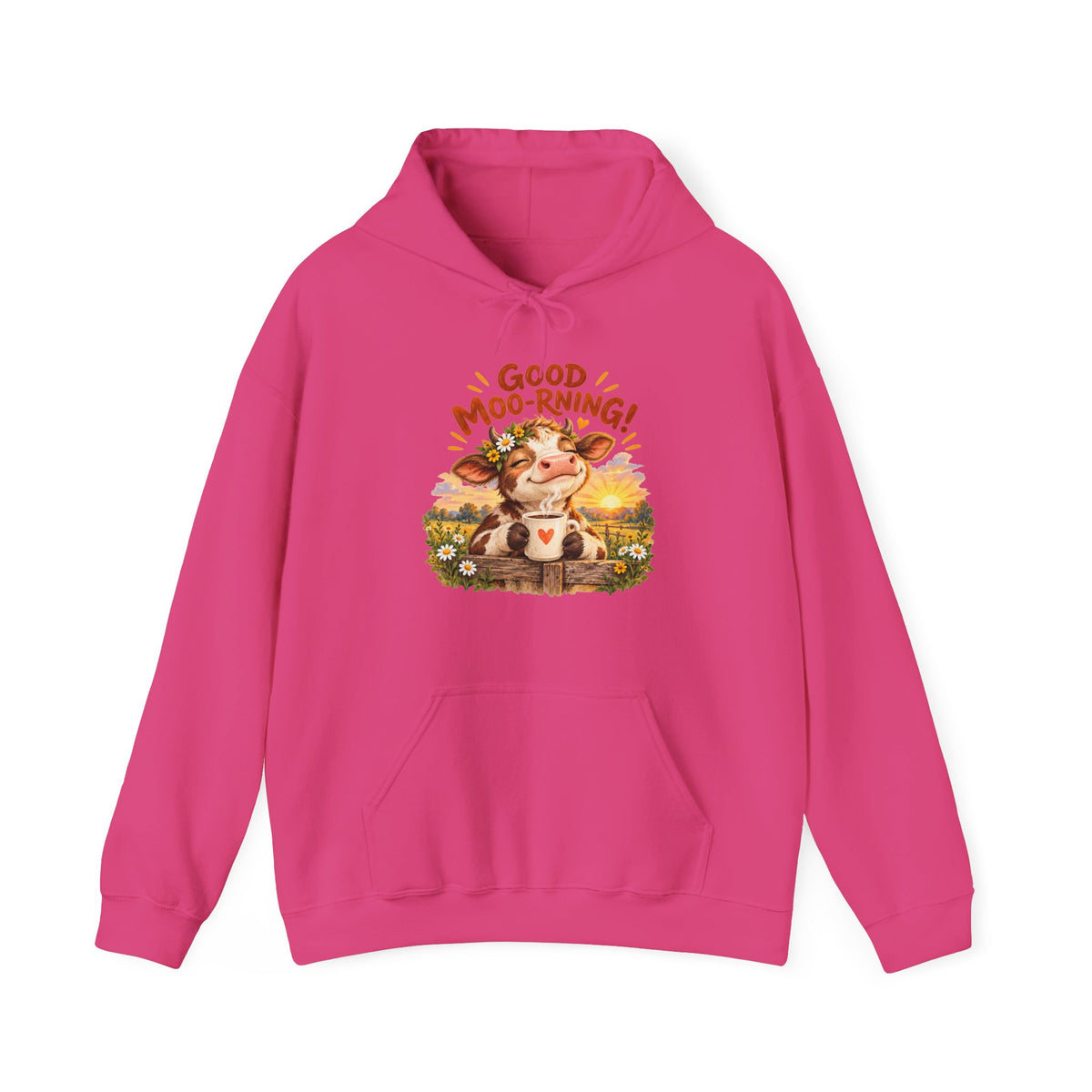 Good Moo-rning – Gildan 18500 Hoodie | 030