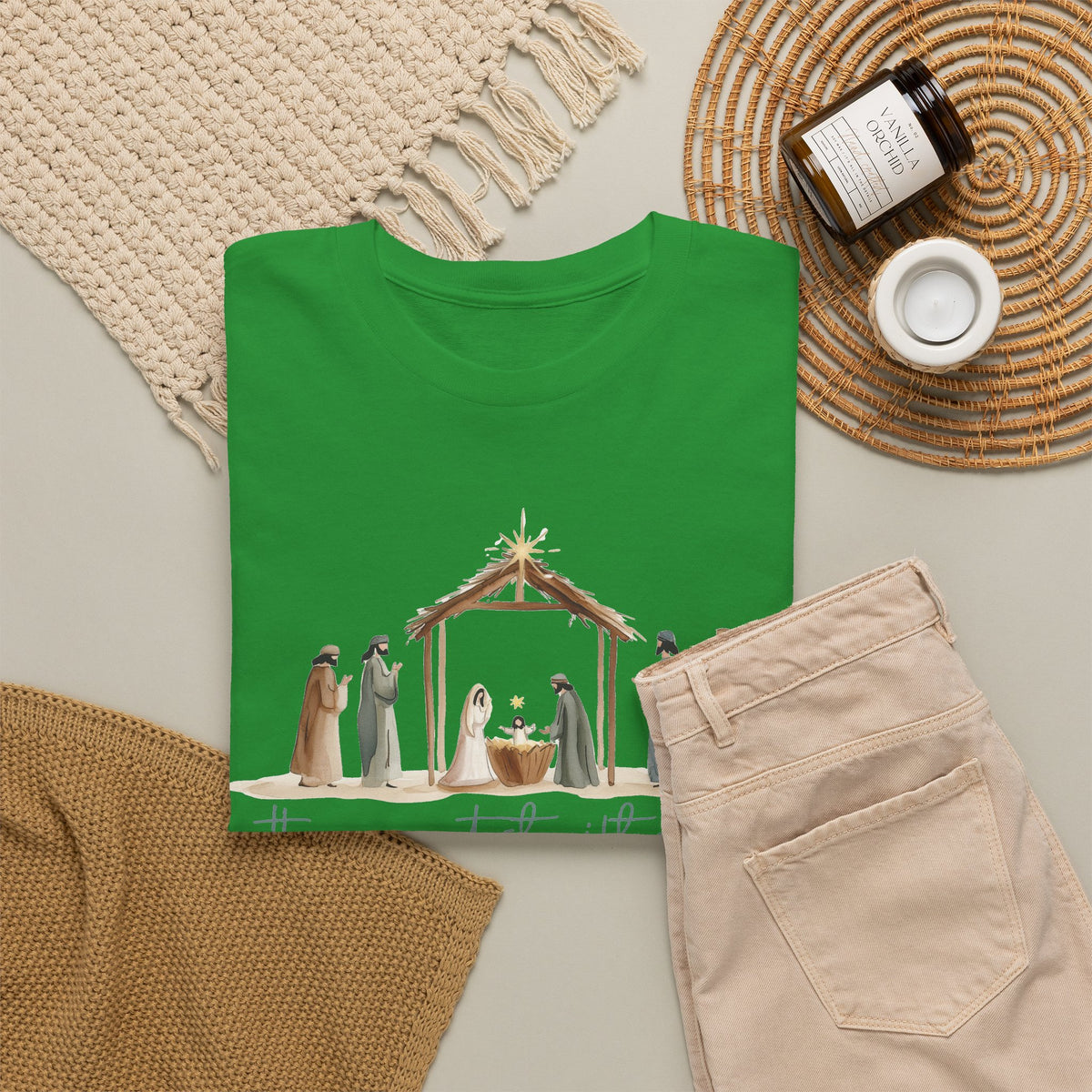 The Greatest Gift of All T-Shirt | Christmas Nativity Tee