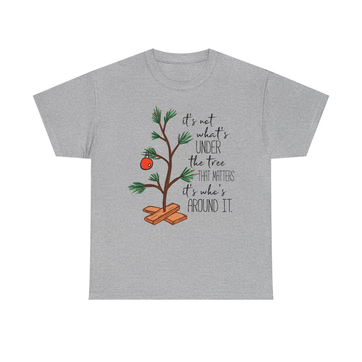 It’s Who’s Around the Tree T-Shirt | Family Christmas Tee
