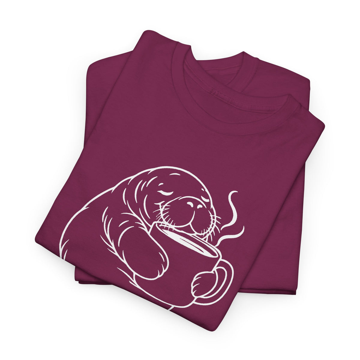 Chubby Mermaid Coffee Coast Manatee T-Shirt