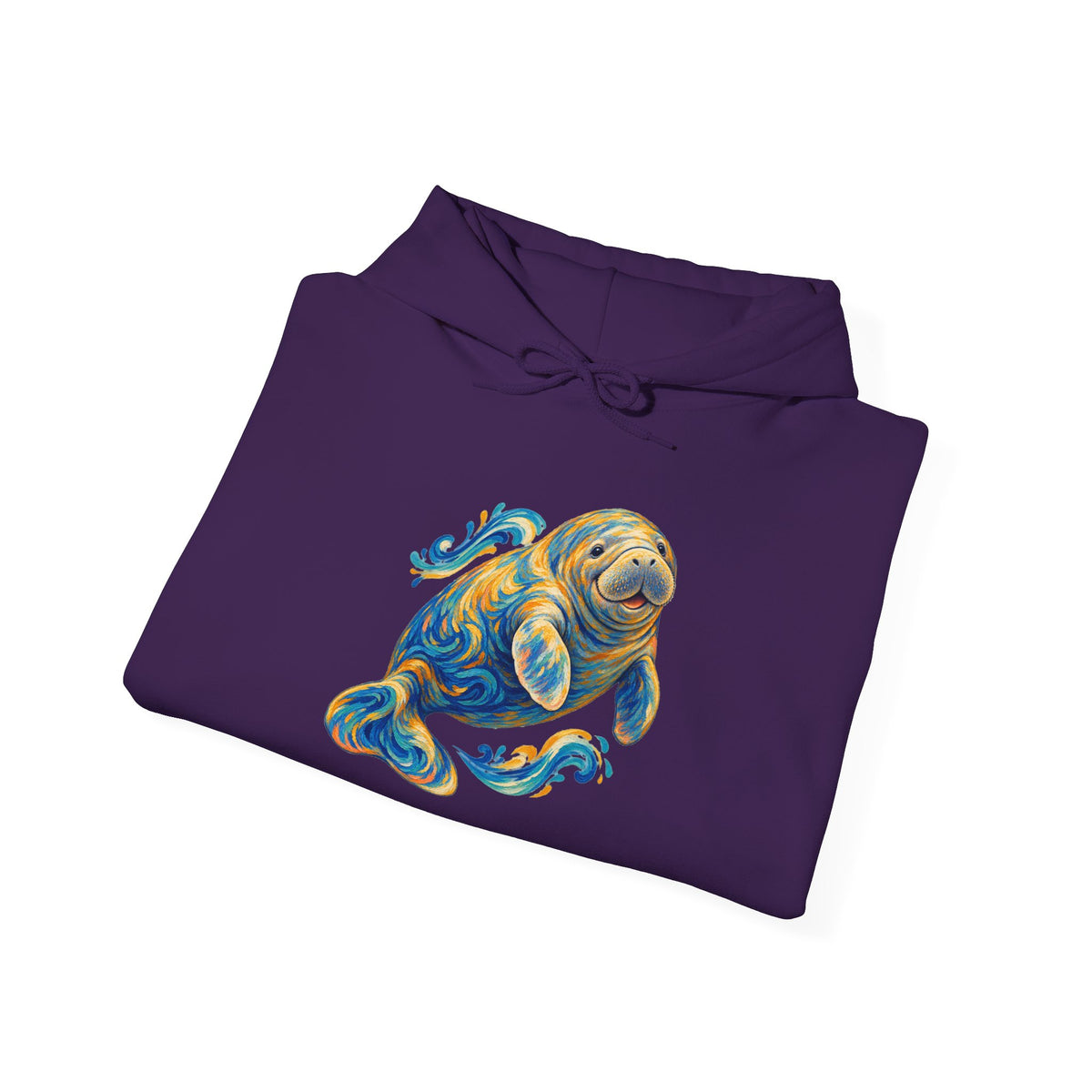 Golden Drift Manatee Pullover Hoodie