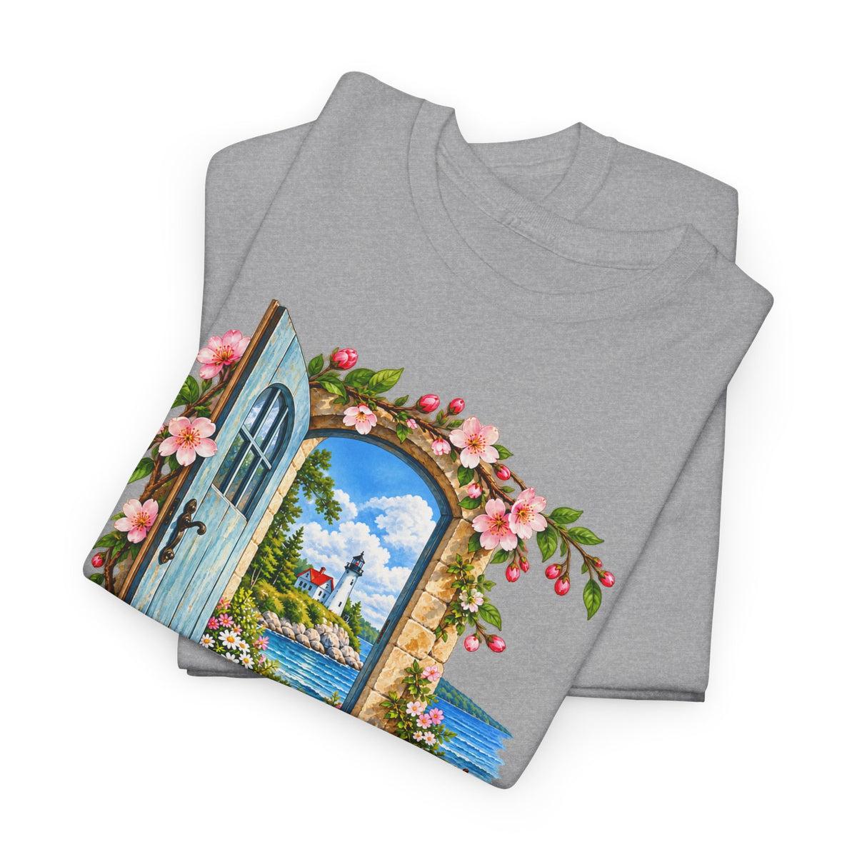 Door County Is A-Door-Able — Color – Gildan 5000 T-Shirt | 198a