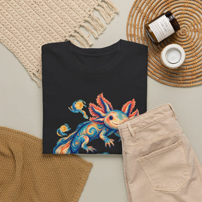 Starwater Axolotl in Turquoise and Coral T-Shirt