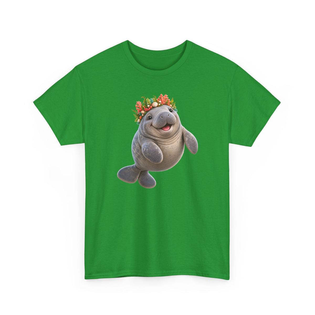 Cheerful Coral Crown Manatee T-Shirt
