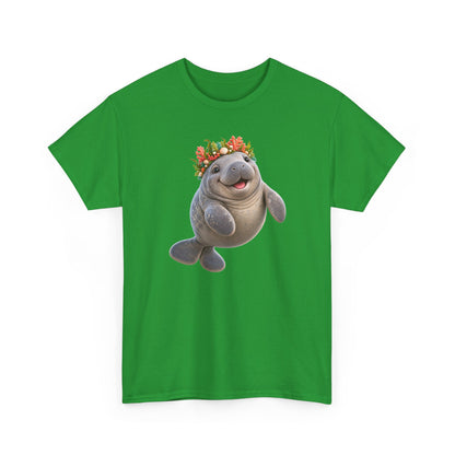 Cheerful Coral Crown Manatee T-Shirt