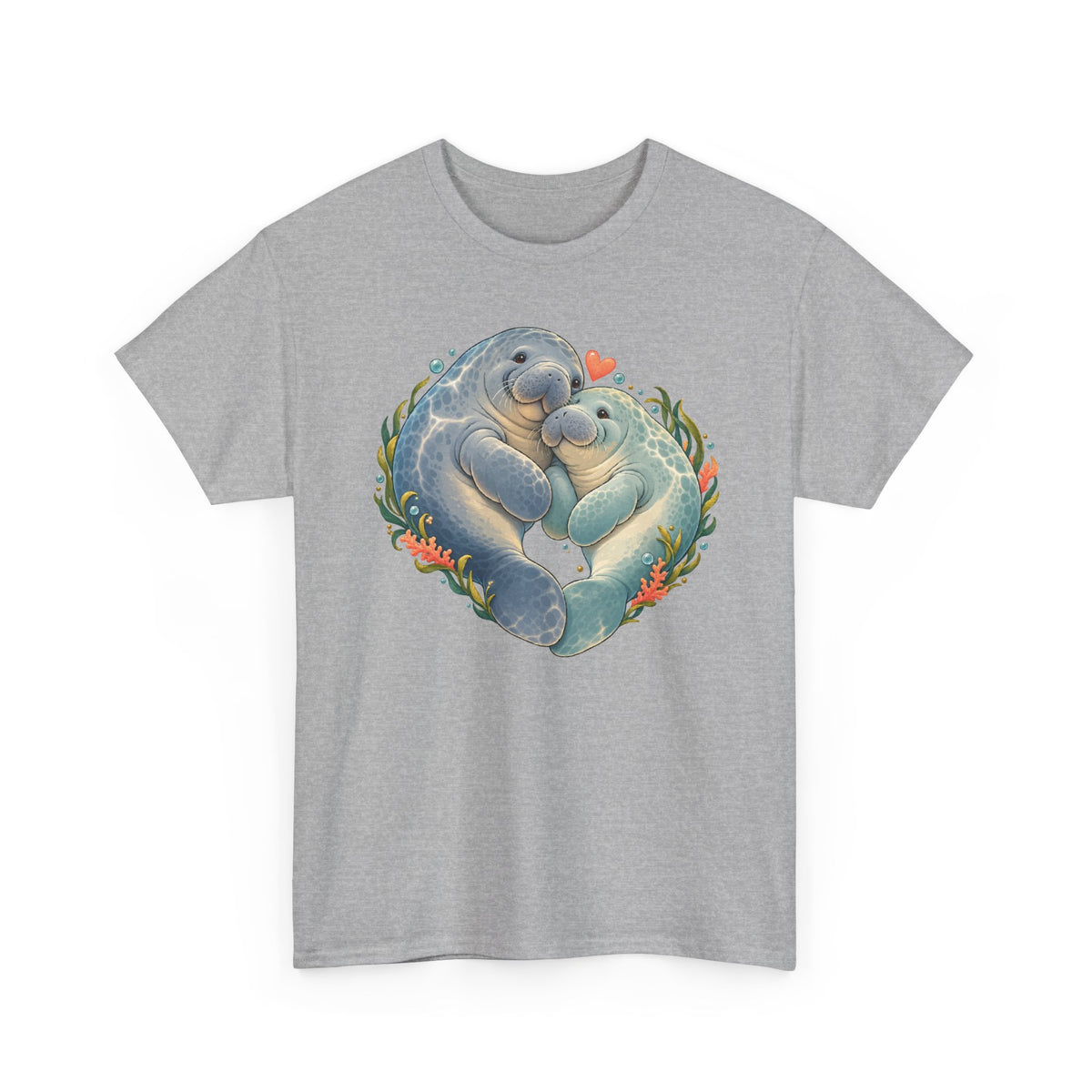 Chubby Mermaid Heart of the Ocean Manatee T-Shirt