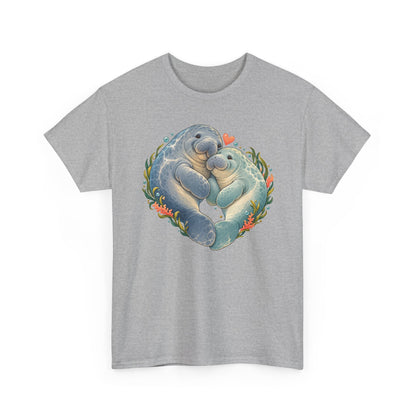 Chubby Mermaid Heart of the Ocean Manatee T-Shirt