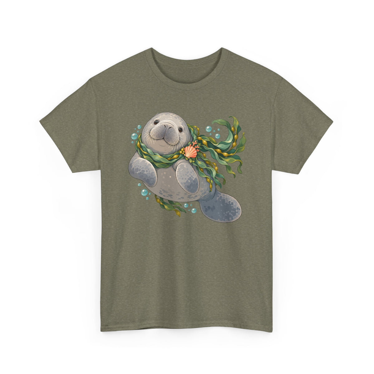 Chubby Mermaid Cozy Kelp Scarf Manatee T-Shirt