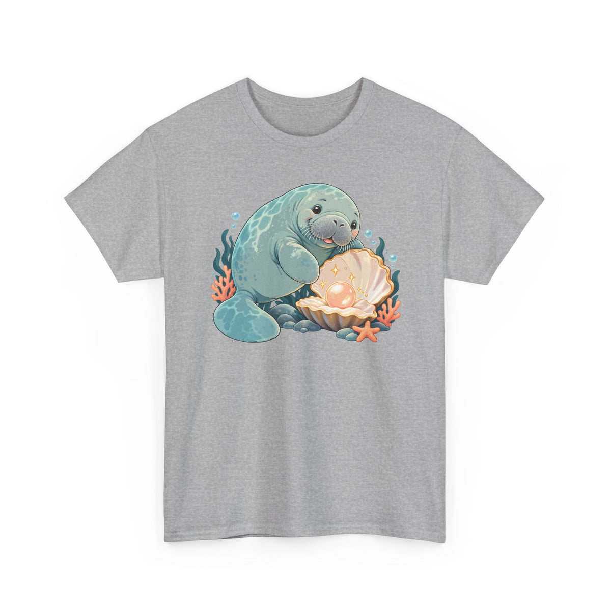 Chubby Mermaid Pearl of the Lagoon Manatee T-Shirt