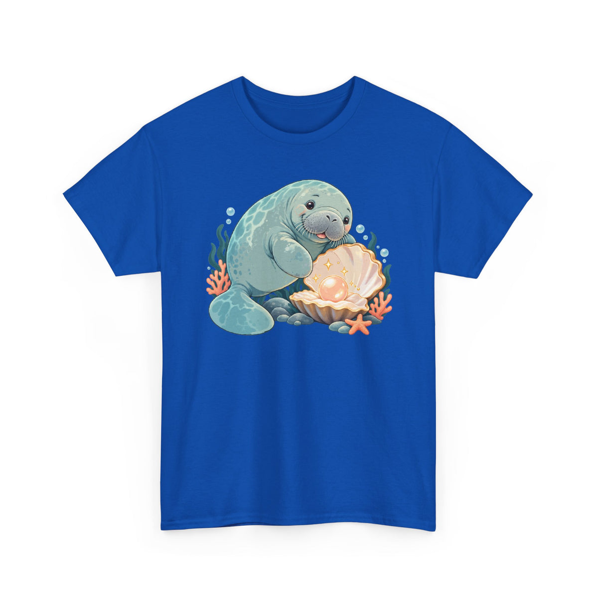 Chubby Mermaid Pearl of the Lagoon Manatee T-Shirt