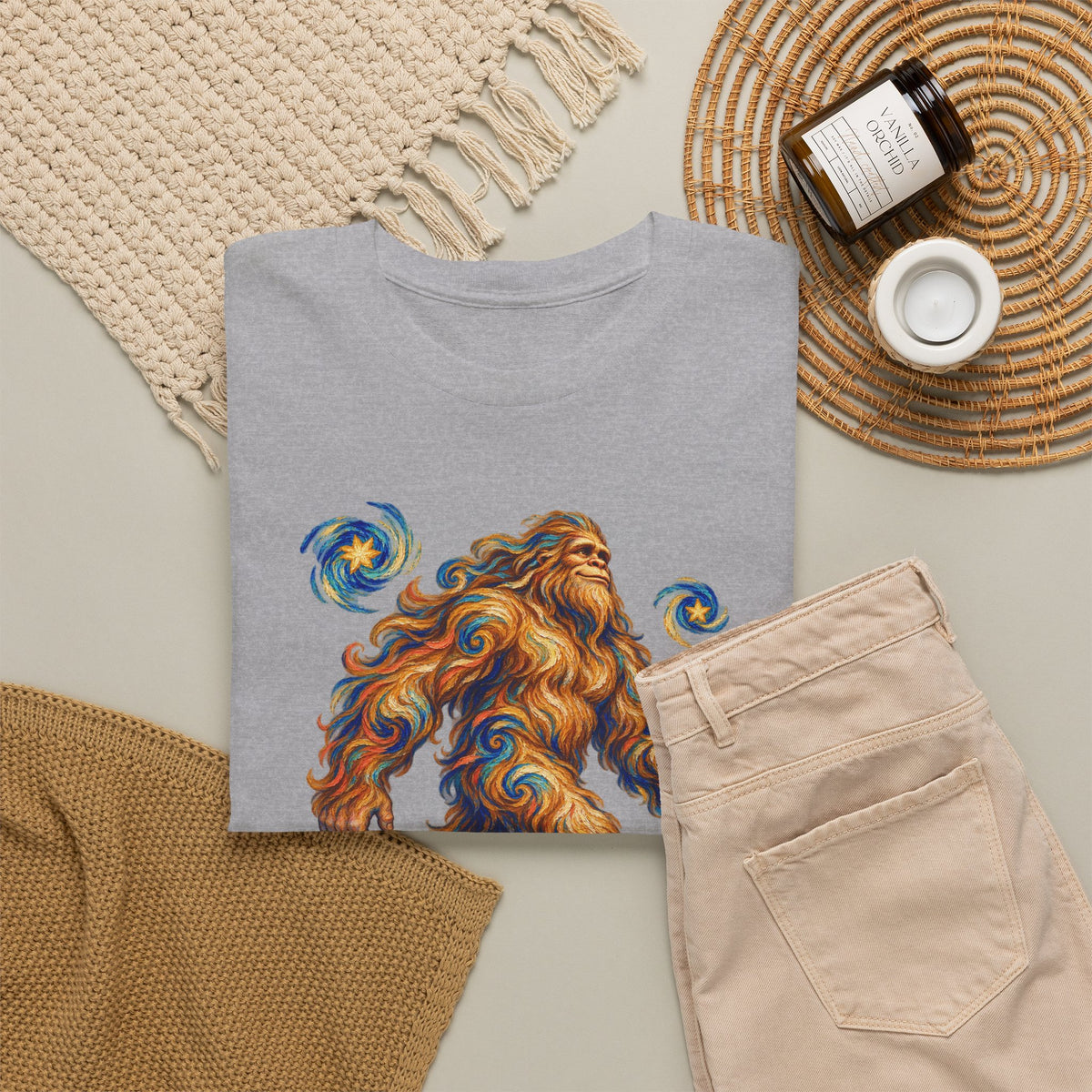 Starlit Bigfoot Wanderer T-Shirt
