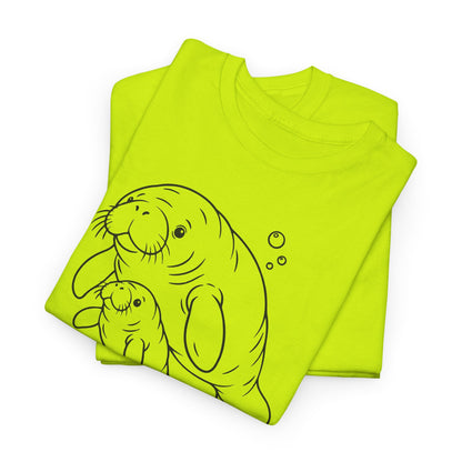 Chubby Mermaid Little Lagoon Family Manatee T-Shirt