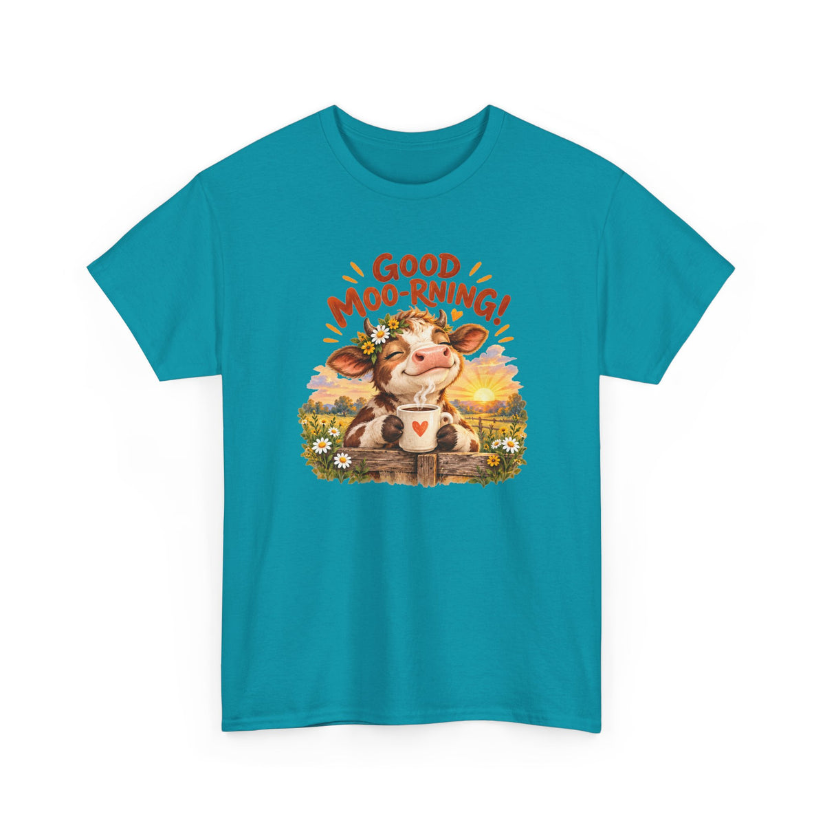 Good Moo-rning – Gildan 5000 T-Shirt | 030
