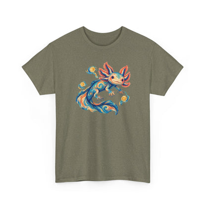 Starwater Axolotl in Turquoise and Coral T-Shirt